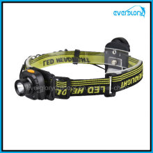 5W AAA Plástico Indução LED Head Lamp